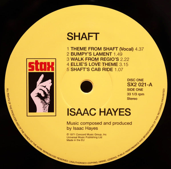 Isaac Hayes - Shaft (2xLP, Album, RE, RM)