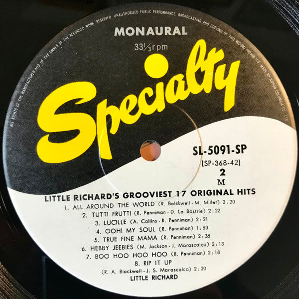 Little Richard - Little Richard's Grooviest 17 Original Hits!(LP, C...