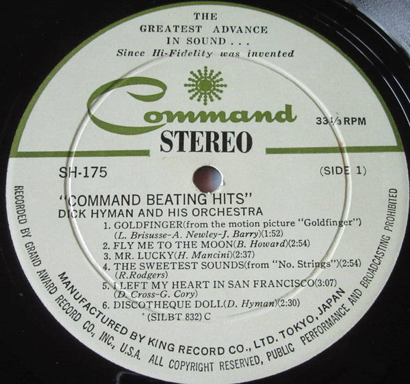Dick Hyman And His Orchestra - Command Beating Hits (LP, Album)