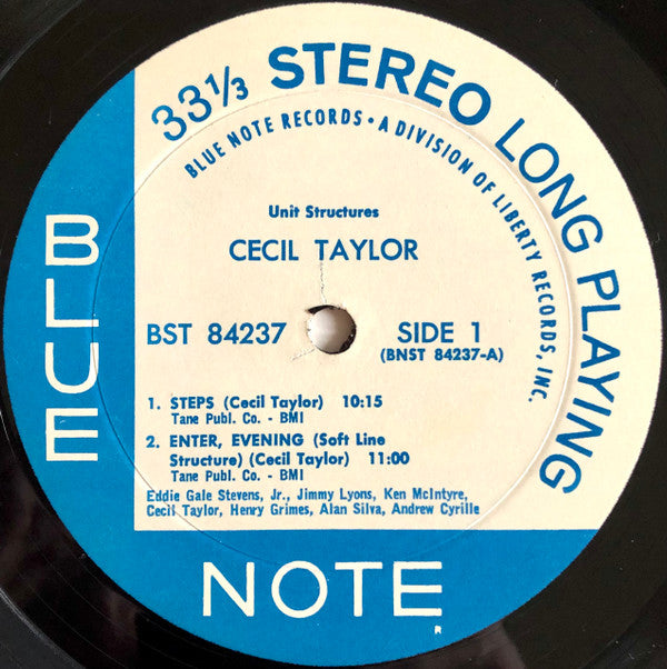 Cecil Taylor - Unit Structures (LP, Album, RE, Res)