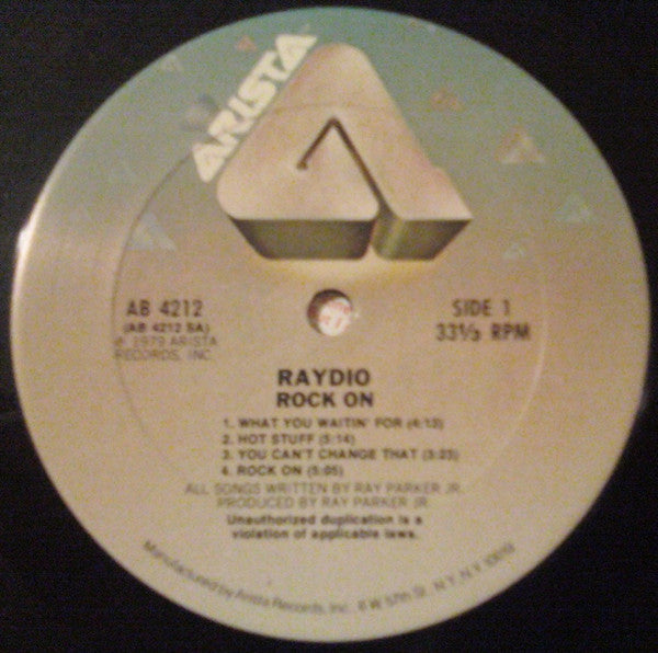 Raydio - Rock On (LP, Album, Ter)