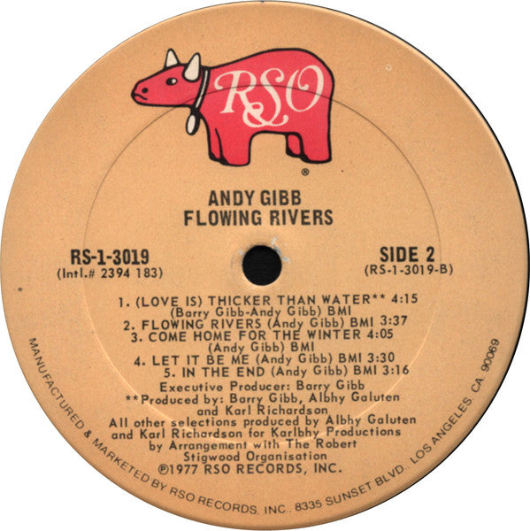 Andy Gibb - Flowing Rivers (LP, Album)