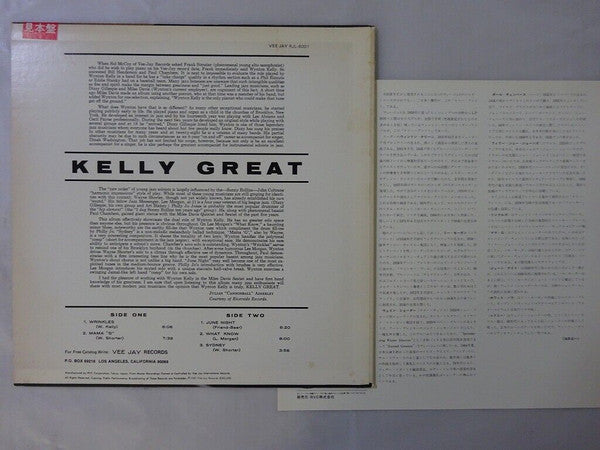 Wynton Kelly - Kelly Great (LP, Album, Promo, RE)