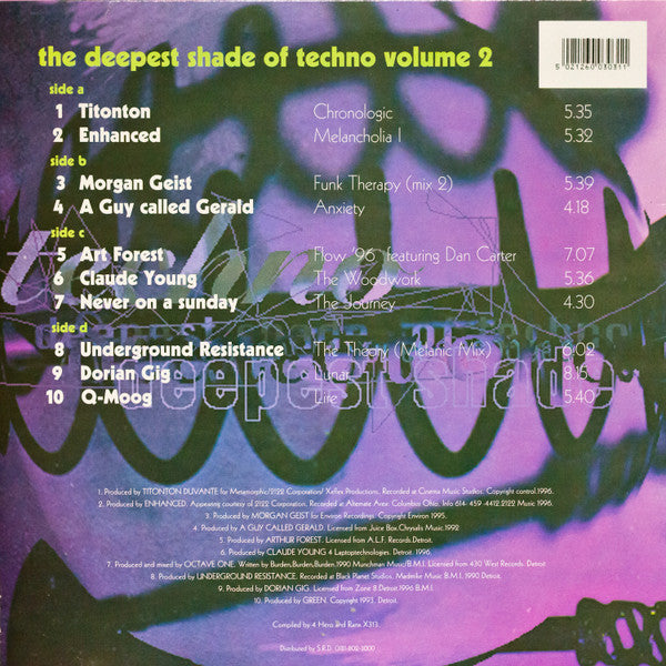 Various - The Deepest Shade Of Techno Vol II (2xLP, Comp)