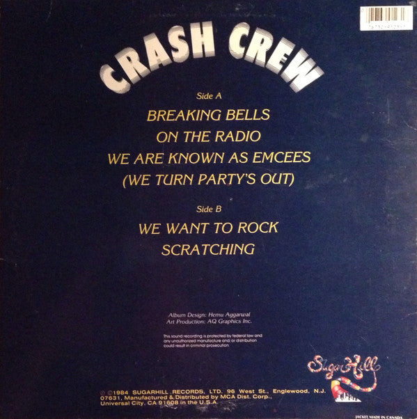 Crash Crew* - Crash Crew (LP, Album, Glo)