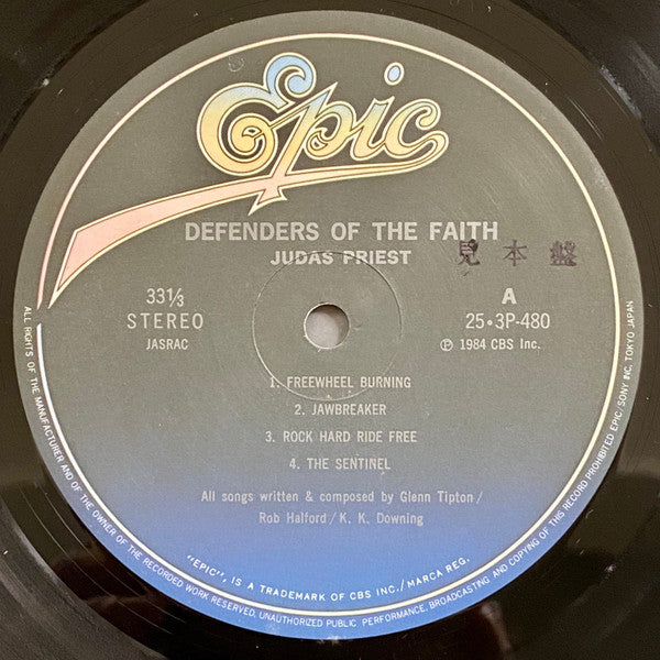 Judas Priest - Defenders Of The Faith (LP, Album, Promo)