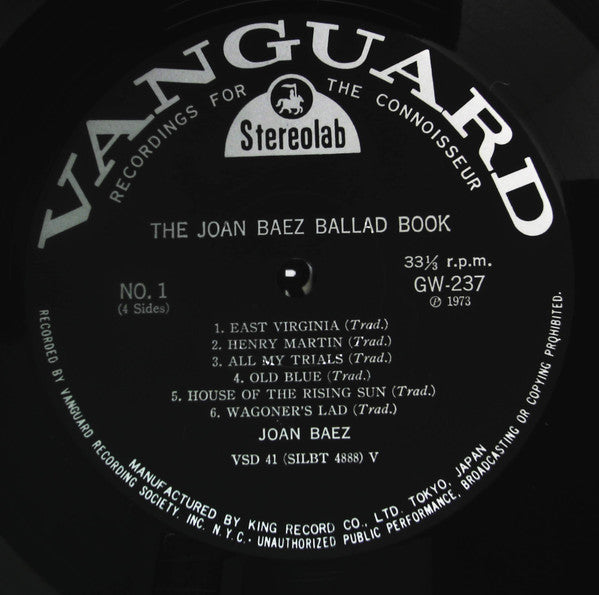 Joan Baez - The Joan Baez Ballad Book (2xLP, Comp)