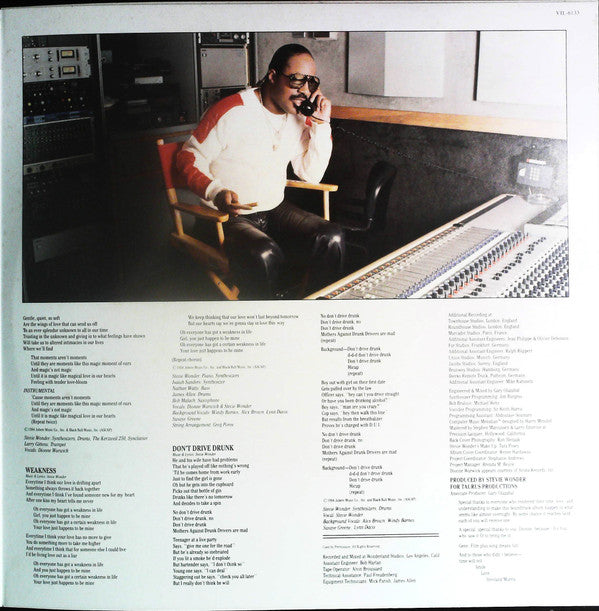 Stevie Wonder - The Woman In Red (Selections From The Original Moti...