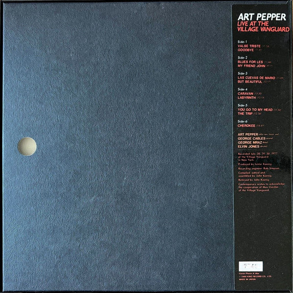 Art Pepper - Live At The Village Vanguard(LP, Album, Limited Editio...