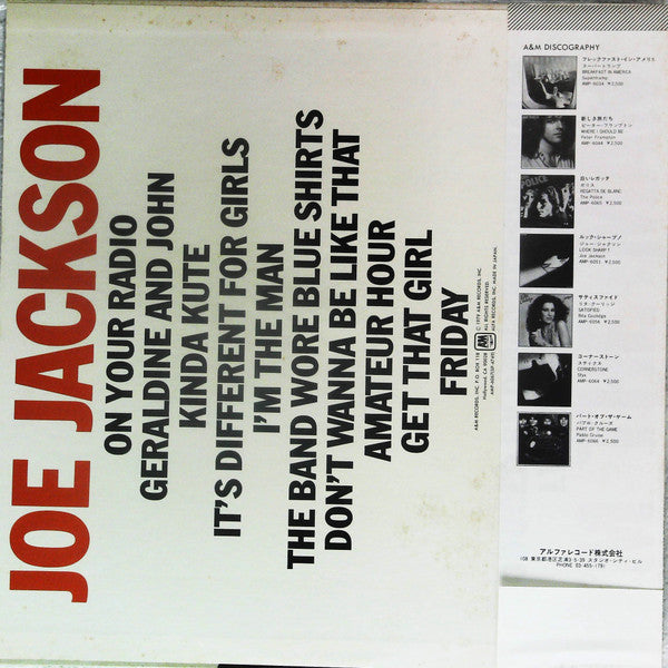 Joe Jackson - I'm The Man (LP, Album, Promo)