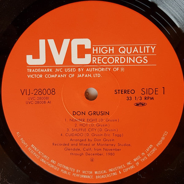 Don Grusin - Don Grusin (LP, Album)