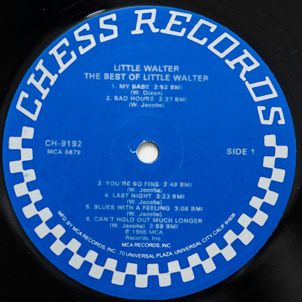 Little Walter - The Best Of Little Walter (LP, Album, Comp, RE, Glo)