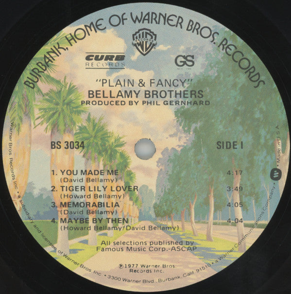 Bellamy Brothers - Plain & Fancy (LP, Album)