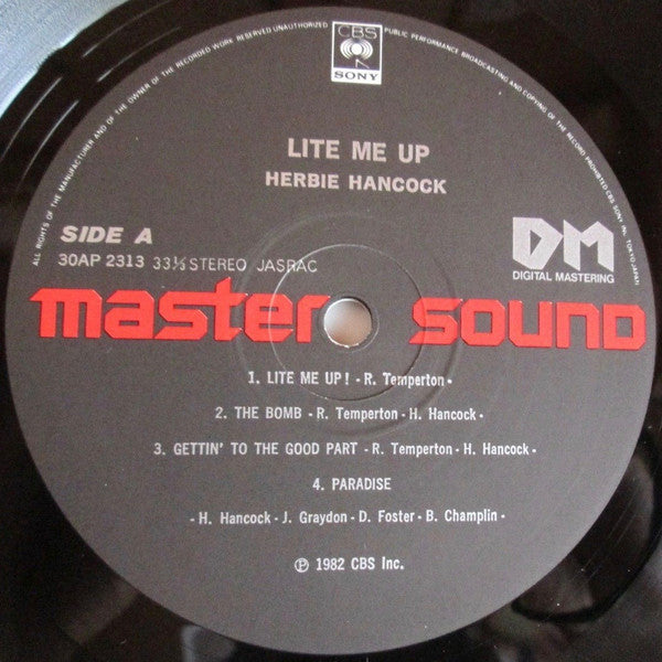 Herbie Hancock - Lite Me Up (LP, Album)