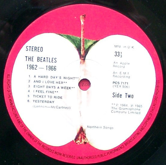 The Beatles - 1962-1966 (2xLP, Comp, RE, Ful)