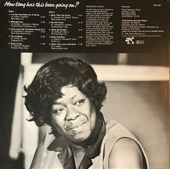 Sarah Vaughan - How Long Has This Been Going On? (LP, Album)