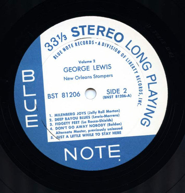 George Lewis And His New Orleans Stompers - Volume 2 (LP, RE)
