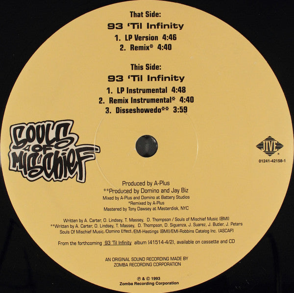 Souls Of Mischief - 93 'Til Infinity (12"")