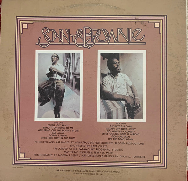 Sonny Terry & Brownie McGhee - Sonny & Brownie (LP, Album, RE, Gat)