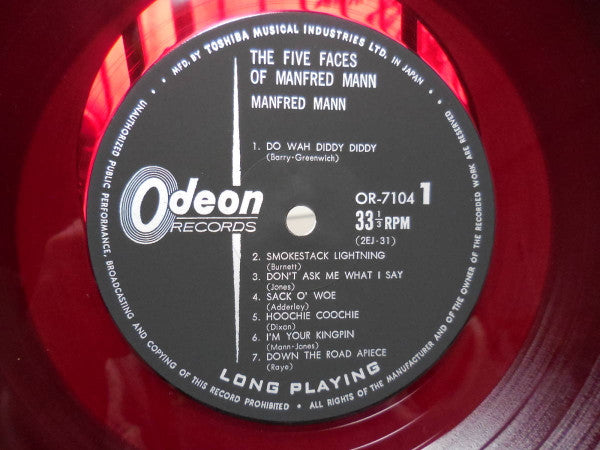 Manfred Mann - The Five Faces Of Manfred Mann (LP, Album, Red)