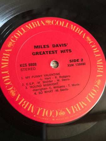Miles Davis - Miles Davis' Greatest Hits (LP, Comp, RE)