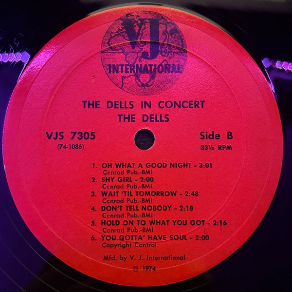 The Dells - The Dells In Concert (LP, Album)