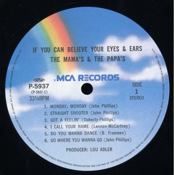 The Mamas & The Papas - If You Can Believe Your Eyes And Ears(LP, A...