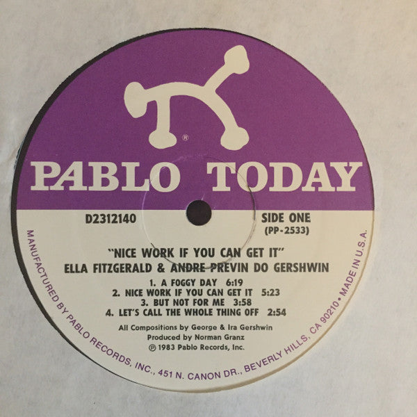 Ella Fitzgerald - Nice Work If You Can Get It - Ella Fitzgerald And...
