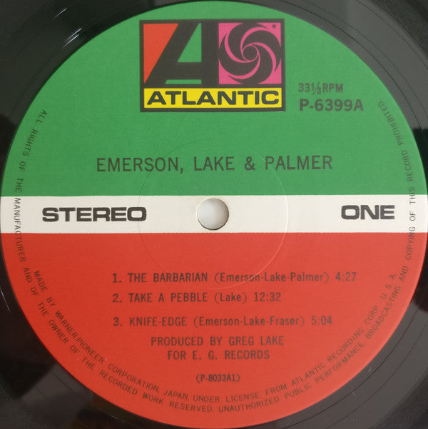 Emerson Lake & Palmer* - Emerson Lake & Palmer (LP, Album, RE)