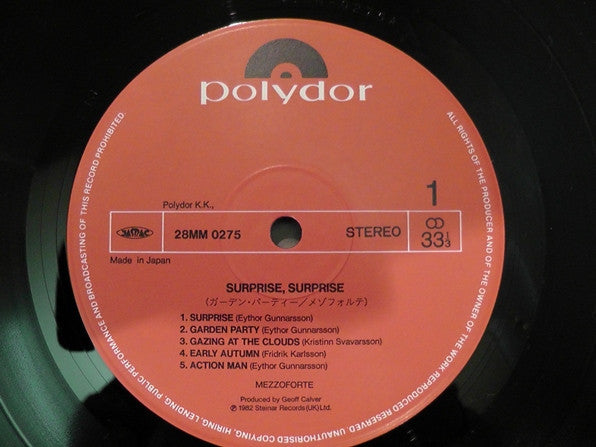 Mezzoforte - Surprise Surprise (LP, Album)