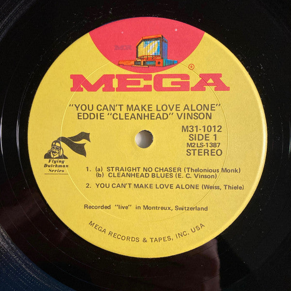 Eddie ""Cleanhead"" Vinson - You Can't Make Love Alone(LP, Album)