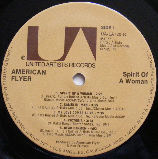 American Flyer - Spirit Of A Woman (LP, Album)