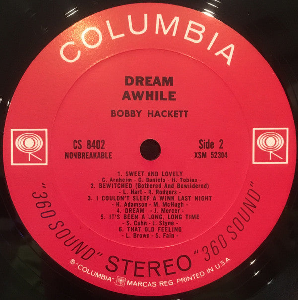 Bobby Hackett - Dream Awhile (LP, Album, RP)