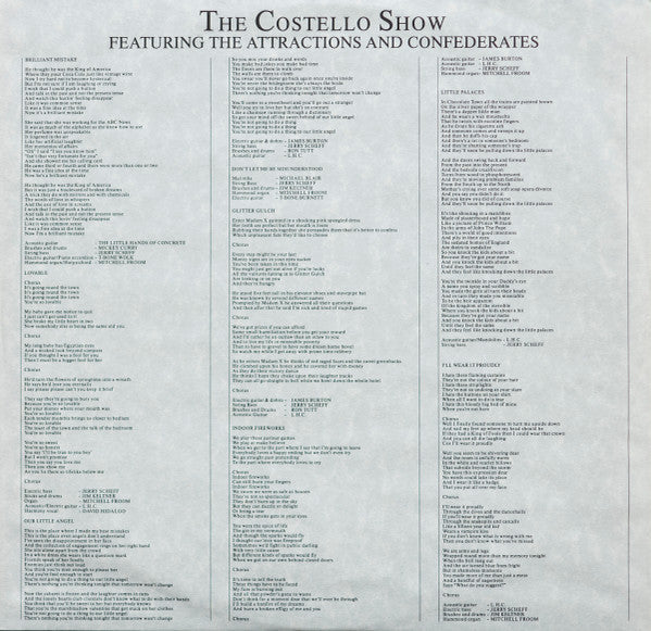 The Costello Show - King Of America(LP, Album, Car)