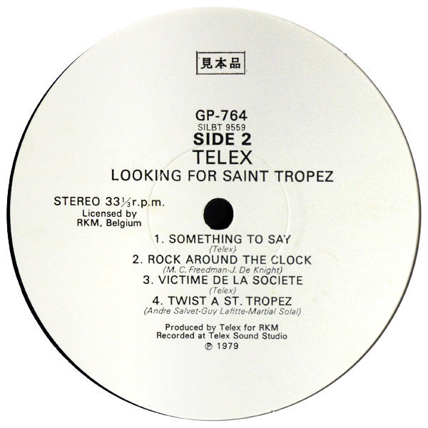 Telex - Looking For Saint Tropez (LP, Album, Promo)