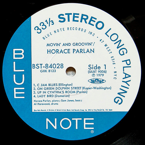 Horace Parlan - Movin' & Groovin' (LP, Album, RE)