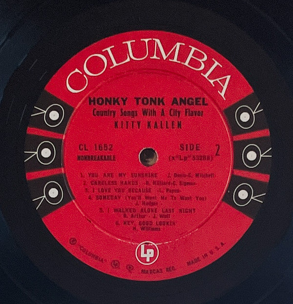 Kitty Kallen - Honky Tonk Angel, Country Songs With A City Flavor(L...