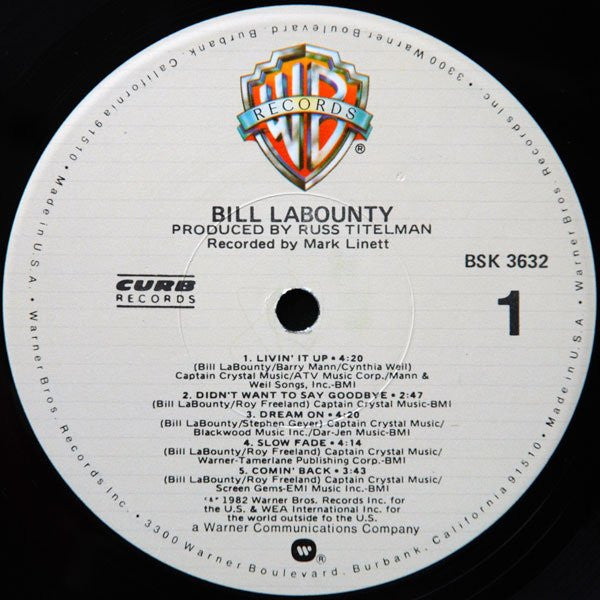 Bill LaBounty - Bill LaBounty (LP, Album, Los)