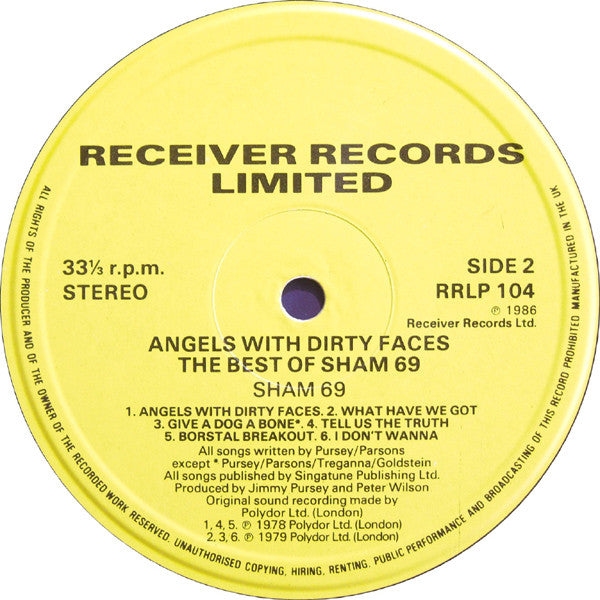 Sham 69 - Angels With Dirty Faces - The Best Of Sham 69 (LP, Comp)