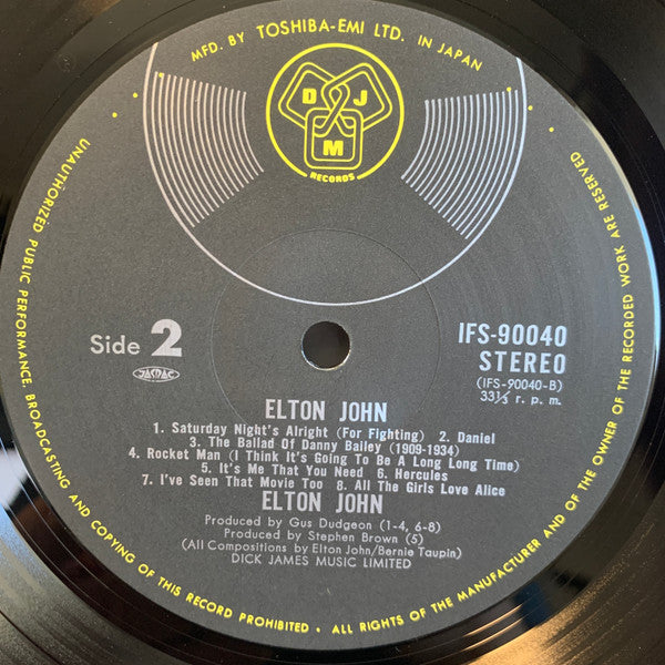 Elton John - Best 20 (LP, Comp)