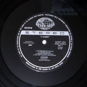 Osanna - L'Uomo (LP, Album, RE)
