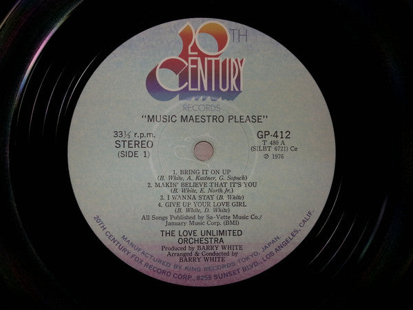 Love Unlimited Orchestra - Music Maestro Please (LP, Album)