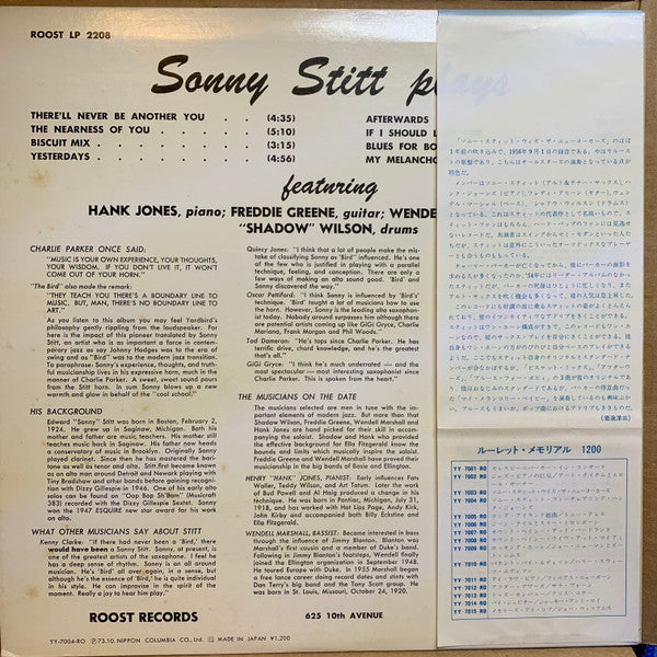 Sonny Stitt - Sonny Stitt Sonny Stitt Sonny Stitt Sonny Stitt(LP, A...