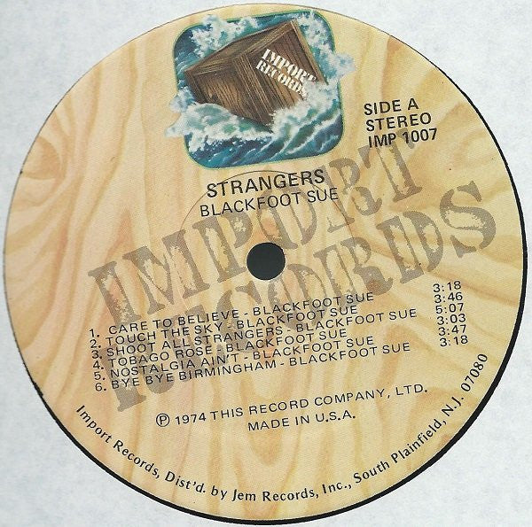 Blackfoot Sue - Strangers (LP, Album)