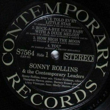 Sonny Rollins - Sonny Rollins And The Contemporary Leaders (LP, Album)