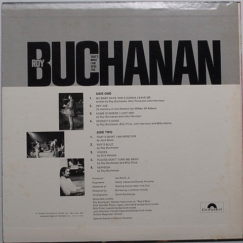 Roy Buchanan - That's What I Am Here For (LP, Album)