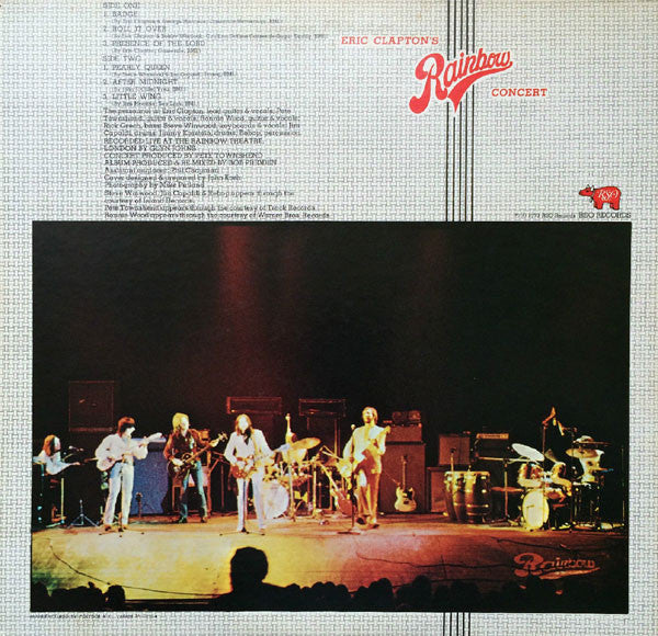 Eric Clapton - Eric Clapton's Rainbow Concert (LP, Album)