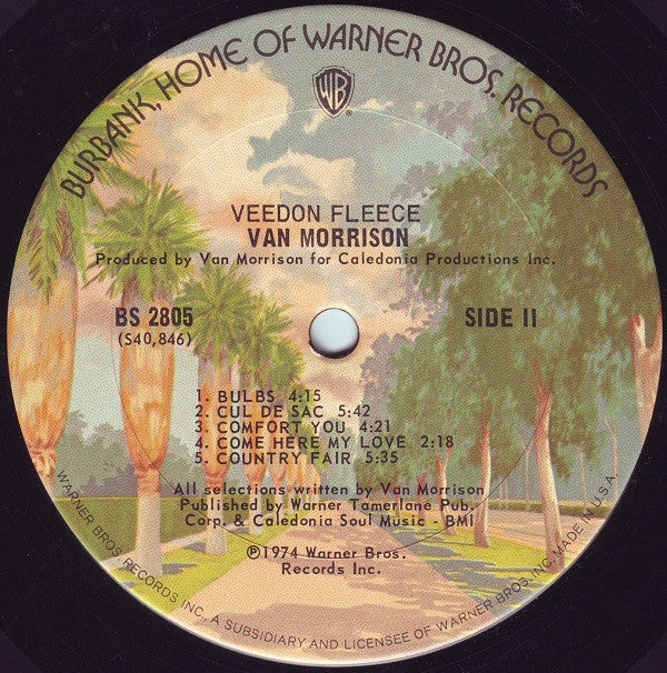 Van Morrison - Veedon Fleece (LP, Album, San)