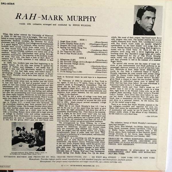 Mark Murphy - Rah (LP, Album, RE)