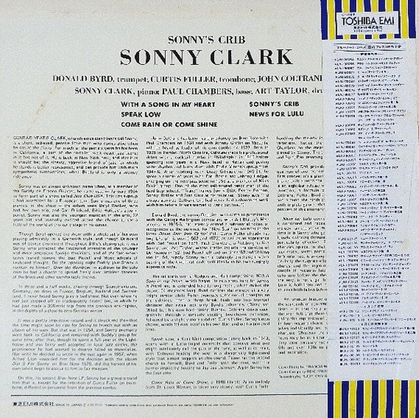 Sonny Clark - Sonny's Crib (LP, Album, Mono, RE)